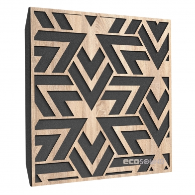 Купить акустическая панель ecosound arrow lt-sonoma-oak 50 х 50 см 53 мм латте по низкой цене