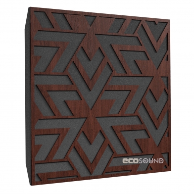 Купить акустическая панель ecosound arrow wenge 50 х 50 см 53 мм темно-коричневый по низкой цене