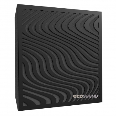 Купить акустическая панель ecosound sand hdf-black 50 х 50 см 53 мм черный по низкой цене