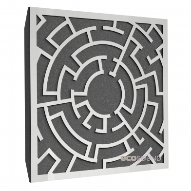 Купить акустическая панель ecosound labyrinth hdf-white 50 х 50 см 73 мм белый по низкой цене