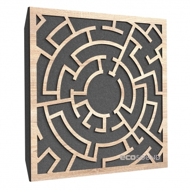 Купить акустическая панель ecosound labyrinth lt-sonoma-oak 50 х 50 см 73 мм латте по низкой цене