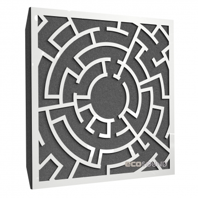 Купить акустическая панель ecosound labyrinth plastic white 50 х 50 см 73 мм белый пластик по низкой цене