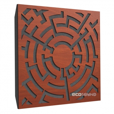 Купить акустическая панель ecosound labyrinth-full apple-locarno 50 х 50 см 73 мм коричневый по низкой цене