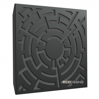 Купить акустическая панель ecosound labyrinth-full hdf-black 50 х 50 см 73 мм черный по низкой цене