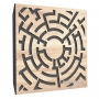 Купить акустическая панель ecosound labyrinth-full lt-sonoma-oak 50 х 50 см 73 мм латте по низкой цене