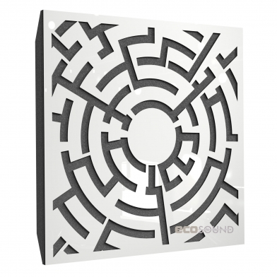 Купить акустическая панель ecosound labyrinth-full plastic white 50 х 50 см 73 мм белый пластик по низкой цене