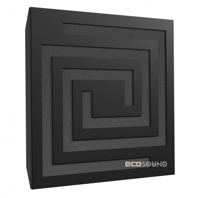 Купить акустическая панель ecosound spiral hdf-black 50 х 50 см 73 мм черный по низкой цене