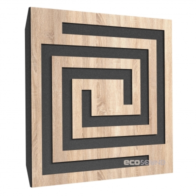Купить акустическая панель ecosound spiral lt-sonoma-oak 50 х 50 см 73 мм латте по низкой цене