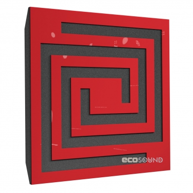 Купить акустическая панель ecosound spiral plastic red 50 х 50 см 73 мм красный пластик по низкой цене
