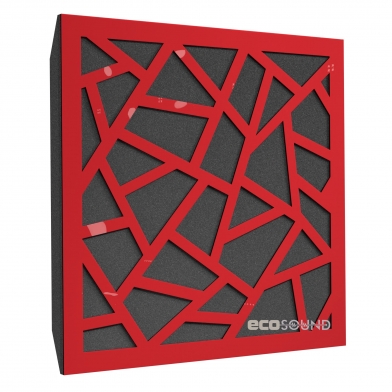 Купить акустическая панель ecosound ecoart-medium plastic red 50 х 50 см 73 мм красный пластик по низкой цене