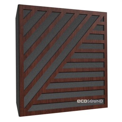 Купить акустическая панель ecosound band wenge 50 х 50 см 73 мм темно-коричневый по низкой цене