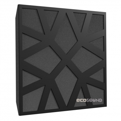 Купить акустическая панель ecosound snowflake hdf-black 50 х 50 см 73 мм черный по низкой цене