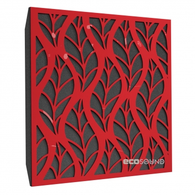 Купить акустическая панель ecosound petal plastic red 50 х 50 см 73 мм красный пластик по низкой цене