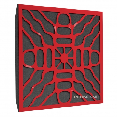 Купить акустическая панель ecosound chladni plastic red 50 х 50 см 73 мм красный пластик по низкой цене