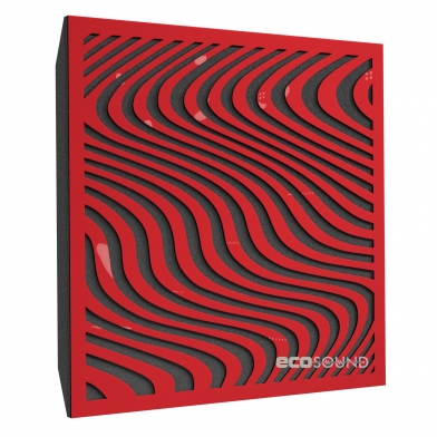 Купить акустическая панель ecosound sand plastic red 50 х 50 см 73 мм красный пластик по низкой цене