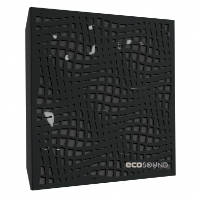 Купить акустическая панель ecosound illusion plastic black 50 х 50 см 73 мм черный пластик по низкой цене