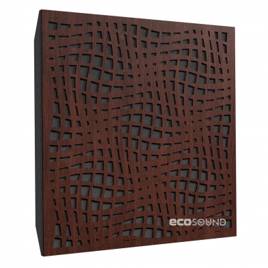 Купить акустическая панель ecosound illusion wenge 50 х 50 см 73 мм темно-коричневый по низкой цене