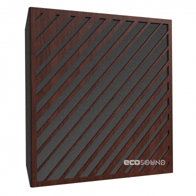 Купить акустическая панель ecosound simple-line wenge 50 х 50 см 73 мм темно-коричневый по низкой цене