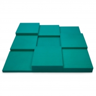 Панель из акустического поролона Ecosound Pattern Velvet 60мм, 60х60см цвет темно-зеленый