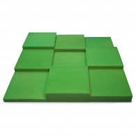 Панель из акустического поролона Ecosound Pattern Velvet 60мм, 60х60см цвет зеленый