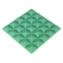 Купить панель из акустического поролона ecosound pyramid color толщиной 15 мм, размером 25x25 см, зеленого цвета по низкой цене