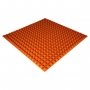Панель з акустичного поролону Ecosound Pyramid Color товщиною 25 мм, розміром 100х100 см, оранжевого кольору