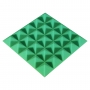 Купить панель из акустического поролона ecosound pyramid color толщиной 25 мм, размером 25x25 см, зеленого цвета по низкой цене