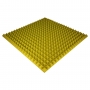 Панель из акустического поролона Ecosound Pyramid Color толщиной 50 мм, размером 100х100 см, желтого цвета