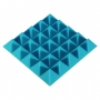 Купить панель из акустического поролона ecosound pyramid color толщиной 50 мм, размером 25x25 см, синего цвета по низкой цене