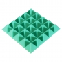 Купить панель из акустического поролона ecosound pyramid color толщиной 50 мм, размером 25x25 см, зеленого цвета по низкой цене