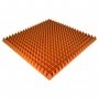 Панель из акустического поролона Ecosound Pyramid Color толщиной 70 мм, размером 100х100 см, оранжевого цвета