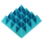 Купить панель из акустического поролона ecosound pyramid color толщиной 70 мм, размером 20x20 см, синего цвета по низкой цене