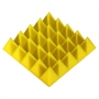Купить панель из акустического поролона ecosound pyramid color толщиной 70 мм, размером 25x25 см, желтого цвета по низкой цене