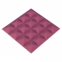 Купить панель з акустичного поролону ecosound pyramid color товщиною 15 мм, розміром 20x20 см, рожевого кольору  по низкой цене