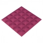 Купить панель из акустического поролона ecosound pyramid color толщиной 15 мм, размером 25x25 см, розового цвета по низкой цене