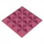 Купить панель из акустического поролона ecosound pyramid color толщиной 25 мм, размером 20x20 см, розового цвета по низкой цене