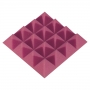 Купить панель из акустического поролона ecosound pyramid color толщиной 50 мм, размером 20x20 см, розового цвета по низкой цене