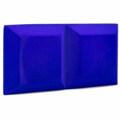 Купить бархатная акустическая панель из акустического поролона ecosound velvet electric blue 25х25см 50мм. цвет темно-синий по низкой цене