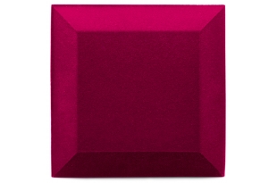 Оксамитова акустична панель з акустичного поролону Ecosound Velvet Pink 25х25см 50мм. Колір рожевий 