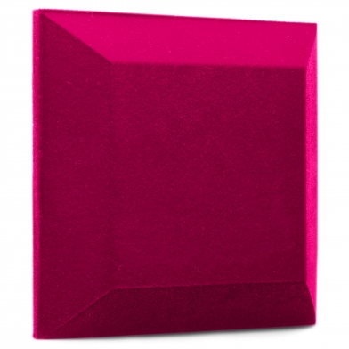 Купить оксамитова акустична панель з акустичного поролону ecosound velvet pink 25х25см 50мм. колір рожевий  по низкой цене