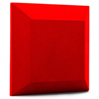Купить бархатная акустическая панель из акустического поролона ecosound velvet red 25х25см 50мм. цвет красный по низкой цене