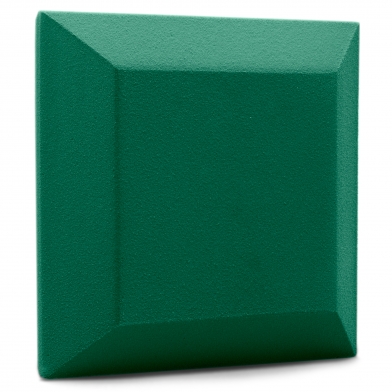 Купить оксамитова акустична панель з акустичного поролону ecosound velvet kelly green 25х25см 50мм. колір темно-зелений  по низкой цене