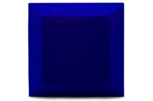 Оксамитова акустична панель з акустичного поролону Ecosound Velvet Electric blue 25х25см 50мм. Колір темно-синій 