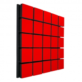 Акустична панель Ecosound Tetras Wood Red 50x50см 53мм колір червоний 