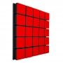 Акустическая панель Ecosound Tetras Wood Red 50x50см 33мм цвет красный