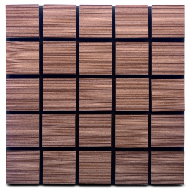 Купить акустическая панель ecosound tetras wood venge contrast 50x50см 33мм цвет коричневый в полоску по низкой цене