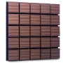 Акустическая панель Ecosound Tetras Wood Venge Contrast 50x50см 33мм цвет коричневый в полоску