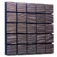 Акустическая панель Ecosound Tetras Wood Ebony&Ivory 50x50см 73мм цвет черно-белый