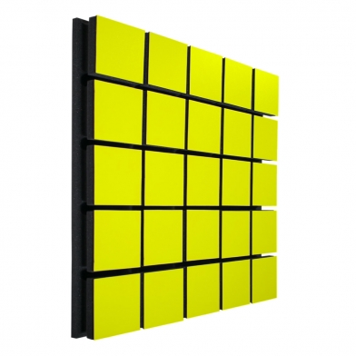 Акустична панель Ecosound Tetras Wood Yellow 50x50см 53мм колір жовтий 