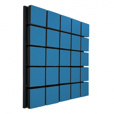 Акустична панель Ecosound Tetras Wood Blue 50x50см 53мм колір синій 